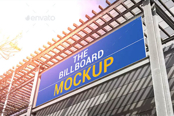 城市户外巨型广告牌样机展示模板