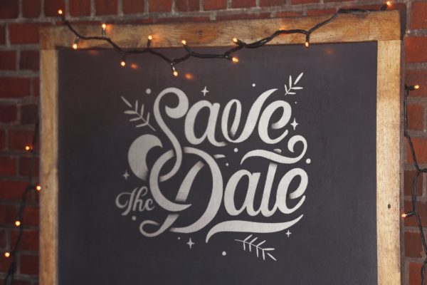 店铺黑板告示牌效果图样机素材设计模板素材 Black Slate Mockup