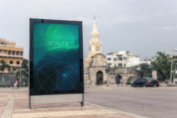 户外灯箱广告牌广告设计效果图样机素材3 Mupi Billboard Mockup 3