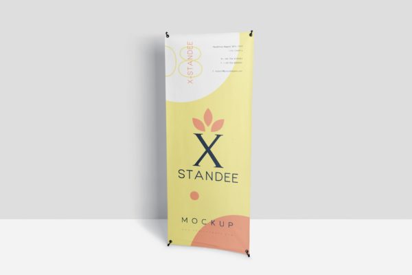 X展架广告海报设计预览图样机 X Standee PSD Mockups