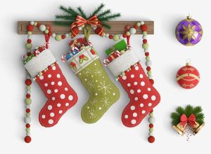 新鲜的圣诞节必备的小挂件素材打包文件[PSD]