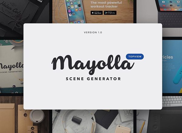 超级场景样机设计模板素材包 Scene Generator Mayolla