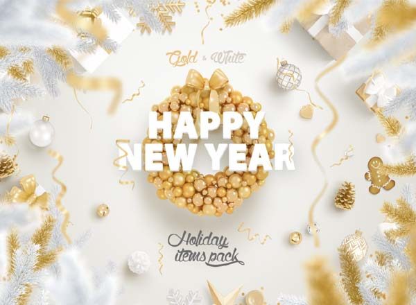 第一素材下午茶：精品圣诞新年素材合集文件[PSD]