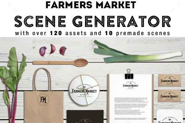 Farmers Market Scene Generator农贸市场场景生成器 1.56 GB[psd]