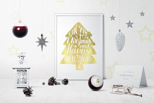 圣诞节主题场景样机设计模板集 Christmas Mockup Creator