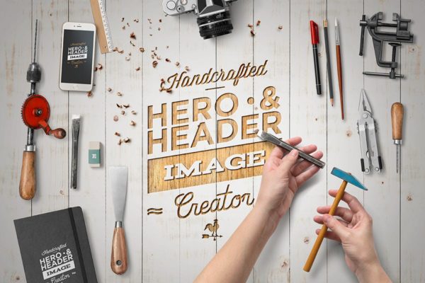 创意作坊巨无霸场景样机设计模板合集 Hero Image Scene Creator / Mock-Up