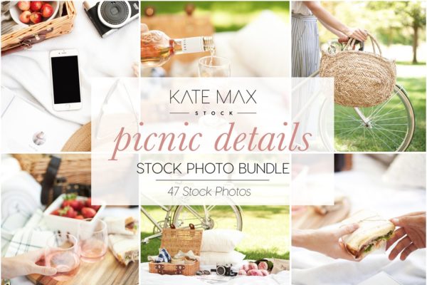 野餐主题活动场景样机设计模板 Modern Neutral Picnic Details Bundle