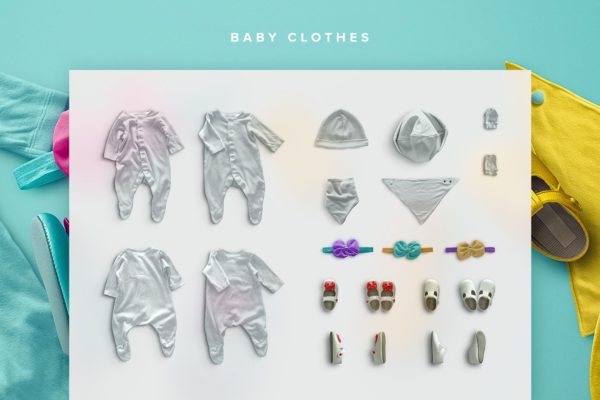 婴儿服饰巨无霸Banner场景设计工具包 Baby Edition – Custom Scene