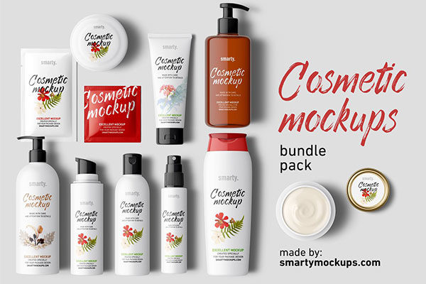 化妆品样机模板素材大合集PSD模板文件