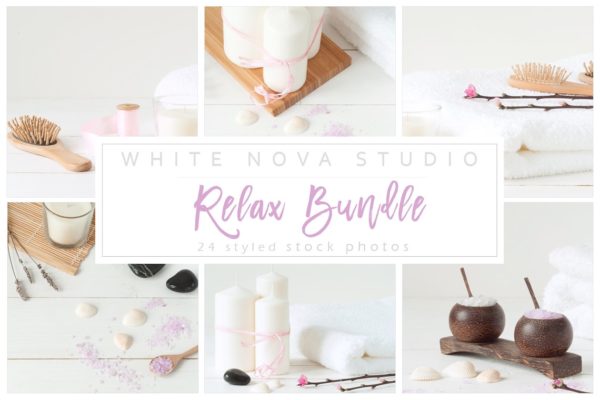 春季休闲生活场景样机设计模板 Relax Bundle