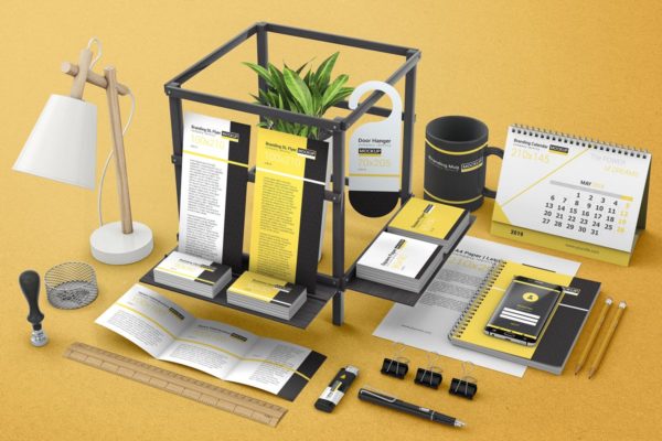 品牌企业办公用品场景样机设计模板合集 Branding & Identity Mockups