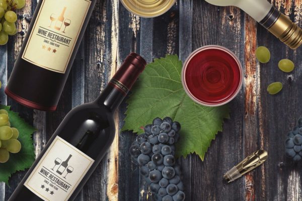 葡萄酒-厨房场景样机设计模板生成器Vol.4 Kitchen Mockup Scenes Vol.4