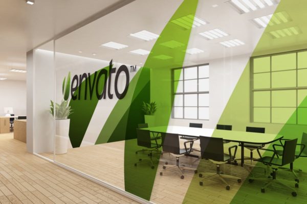 企业会议室/办公室场景样机设计模板 Office Interior Branding Mockups