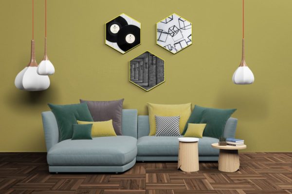 室内装饰设计场景样机设计模板 Mockup Interior Scene Creator – MK2