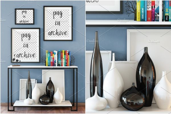 Scandinavian 风格相片内框样机 Scandi Interior Frame Mockup – 06