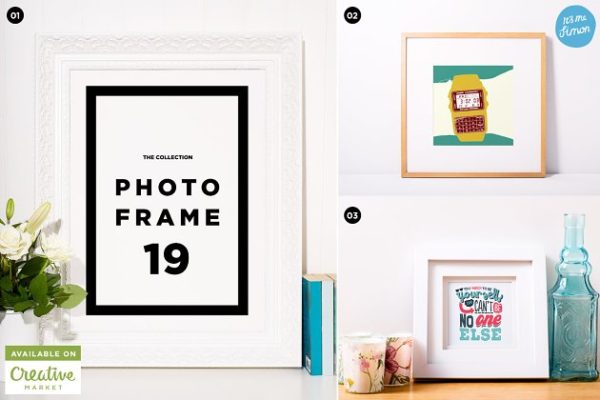 超级相框相片展示样机设计模板素材合集 Photo frame mockup collection pack