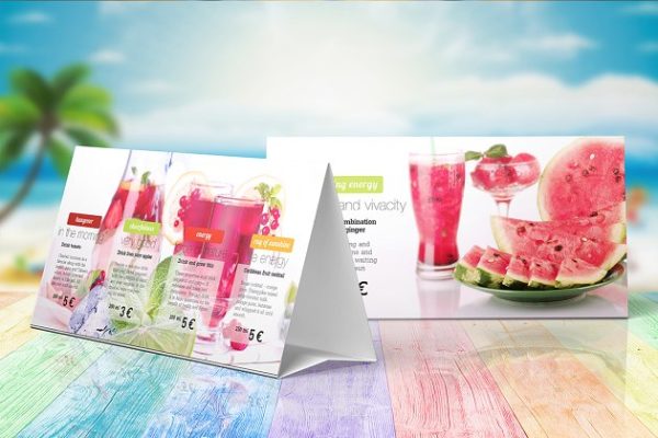 立式台式菜单样机设计模板素材 A-Frame Table Stands Vol.5