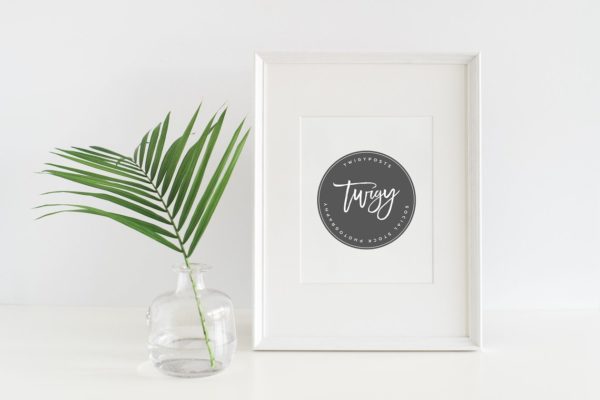 插花装饰画框相框样机 Styled Stock Frame Mockups PSD