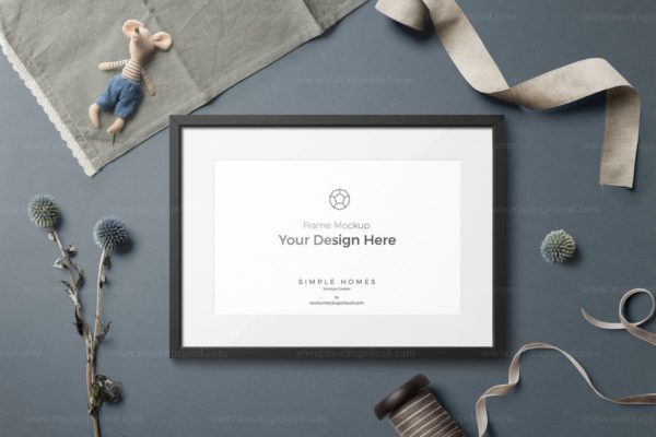 经典样机设计模板素材v5-简约画框相框样机 Simple Homes Mockup Vol. 5