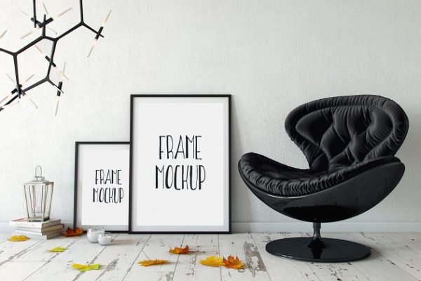 室内艺术作品画框相框样机10 Interior Frame Mockup – 10