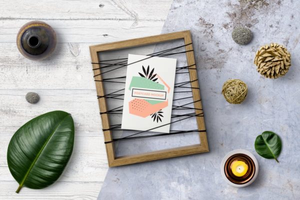 创意场景画框相框样机设计模板素材 Picture Frame Scene Generator