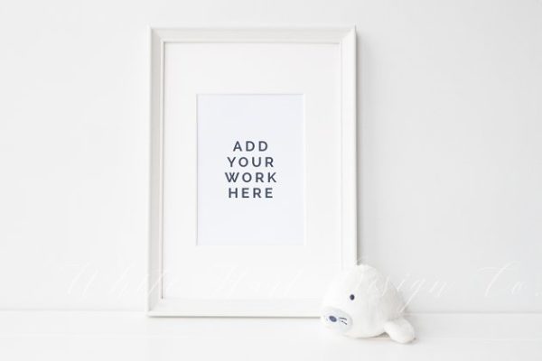 婴儿/托儿所主题相框框架样机设计模板素材 Frame mock up – Baby/Nursery theme