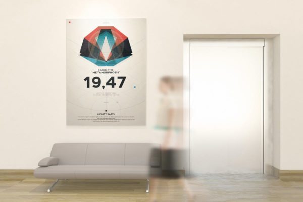 橱窗海报＆艺术墙画框样机 Poster and Art Wall Mockups
