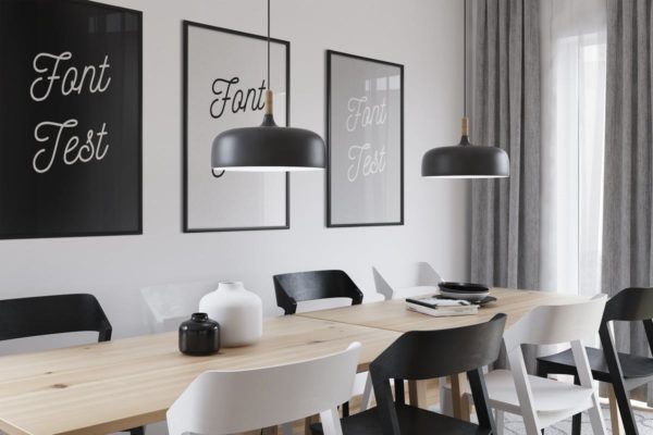 艺术墙&橱窗海报框架样机 Art Wall & Frame Mockups