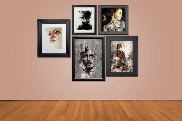 挂墙实木相框画框样机设计模板素材v3 Frame Picture Mockup [Vol3]