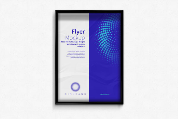 传单&海报设计效果图演示画框样机素材 Flyer – Poster Frame Mockups
