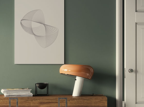 A1尺寸海报设计室内场景无框样机设计模板素材 Frameless A1 Poster Interior Scene Mockup