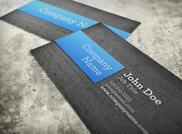 复古背景企业名片样机素材模版 Realistic Business Card Mockup Template 1