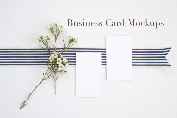 时尚简约企业名片展示样机素材 Styled Stock | Business Card Mockups