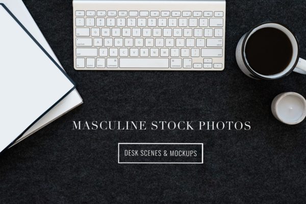 iPad办公场景样机素材模板 Masculine Stock Photos + iPad Mockup