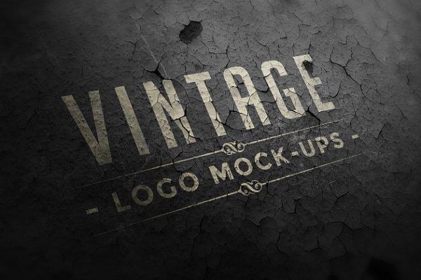 复古怀旧风格Logo样机素材 Vintage Logo Mock-ups