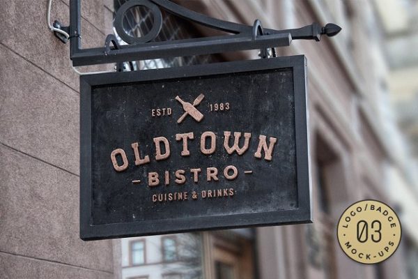 10款Logo/徽标样机素材模板 10 Logo/Badge Mock-Ups Vol.3