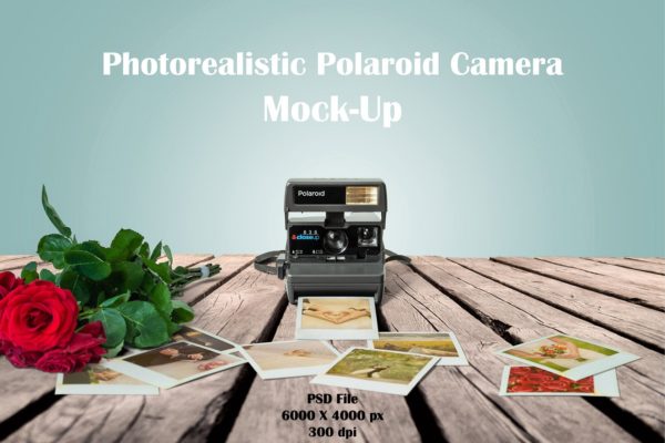 宝丽来相机样机素材 Polaroid Mockup