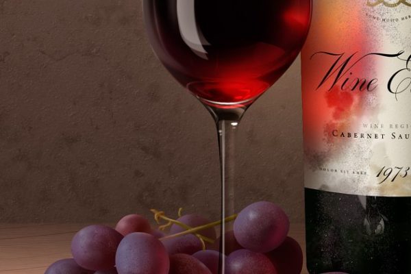 陈酿葡萄酒品牌样机素材 Aged Wine Mock-Up