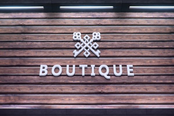 3D立体Logo挂墙演示样机素材模板 3D Logo Modern Wall Sign Mock-Ups Vol.2