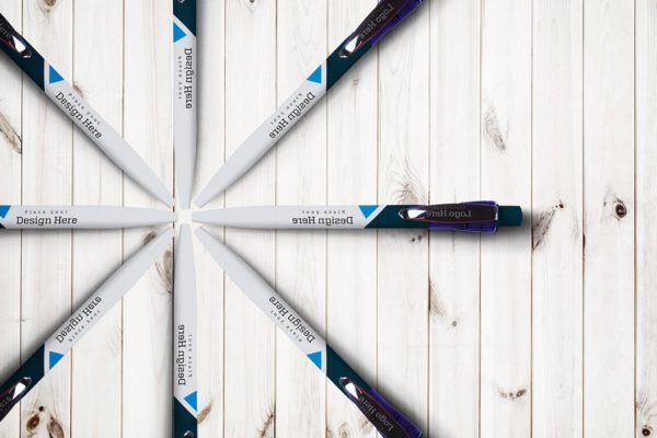 圆珠笔签字笔样机素材模板v11 Pen Mockup V.11