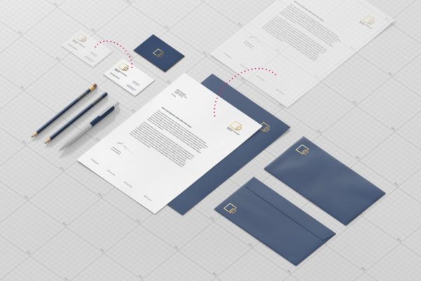 品牌宣传办公用品样机素材模板 Stationary / Branding Mock-Up