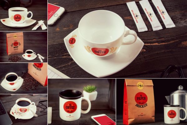 咖啡品牌展示样机素材模板 Coffee Branding Mockups