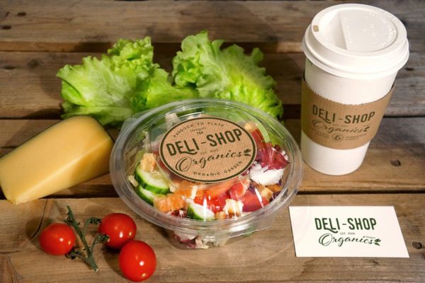 沙拉&咖啡食品品牌Logo设计展示样机素材 Food Coffee Mockup