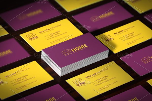 超逼真的高级名片设计样机素材