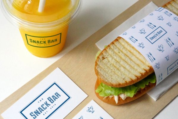 三明治咖啡馆食品品牌样机素材模板 Sandwich cafe Mockup