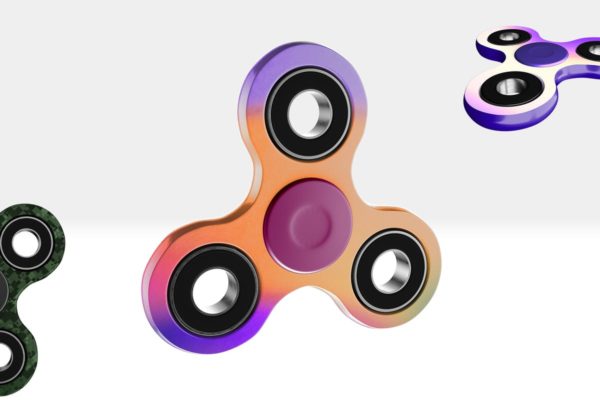 创意减压轴承玩具指尖陀螺样机素材模板 Fidget Spinner Mockups