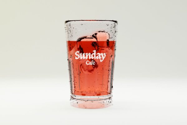 多用途透明玻璃杯样机素材模板 Multipurpose Transparent Glass Mockup