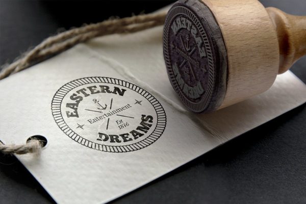 高档牛皮纸品牌Logo印刷效果展示样机素材 Logo Mock-Up / Exclusive Paper Edition 1