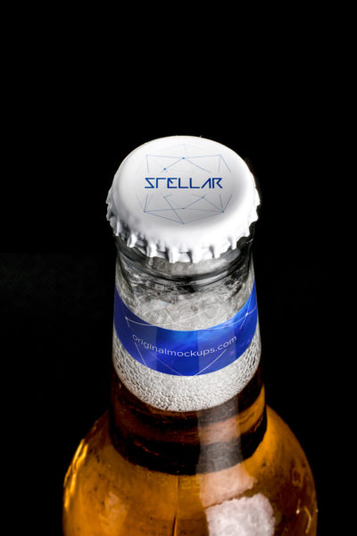 啤酒瓶盖啤酒Logo设计样机素材模板01 Beer Bottle Cap Mockup 01
