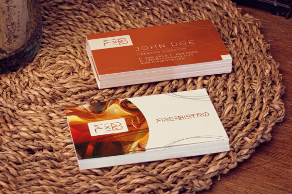 企业名片设计图预览样机素材模板01 Business Cards Mockup 01